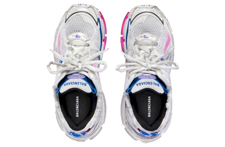 Balenciaga Runner WMNS: White, Lilac, and Neon Pink – A Bold, Stylish Statement