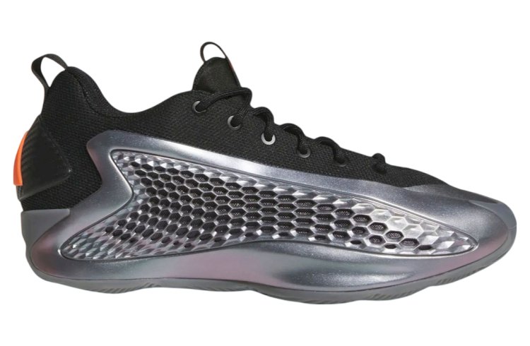 Adidas Anthony Edwards 1 Low: Iron Sharpens Iron in Metallic Iron & Core Black