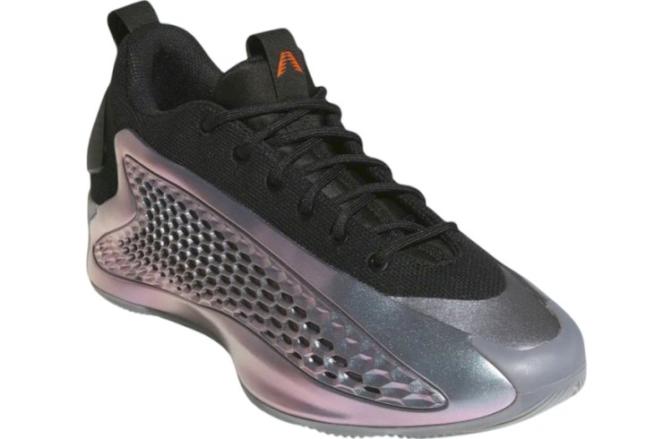 Adidas Anthony Edwards 1 Low: Iron Sharpens Iron in Metallic Iron & Core Black