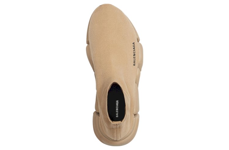 Balenciaga Speed 2.0 Monocolor Beige Recycled Knit Sneakers