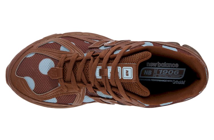 New Balance 1906R: Polka Dot Brown & Blue Edition