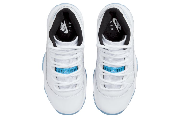 Air Jordan 11 Legend Blue GS: Classic White and Black Elegance