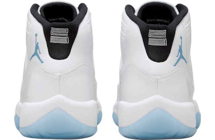 Air Jordan 11 Legend Blue GS: Classic White and Black Elegance