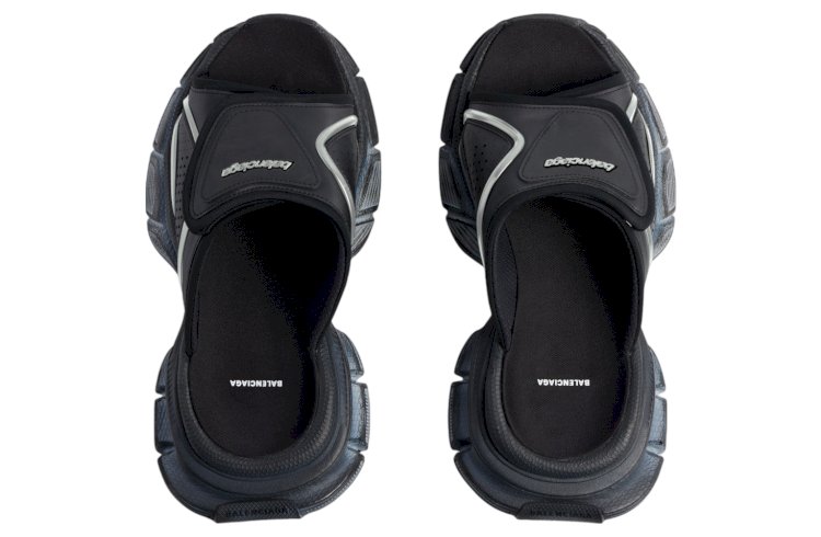 Balenciaga 3xl Slide Sandal Black: A Bold Fusion of Style and Comfort