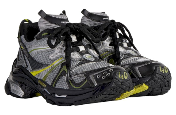 Balenciaga Runner 2.0: Silver & Volt Sneakers for a Bold Look