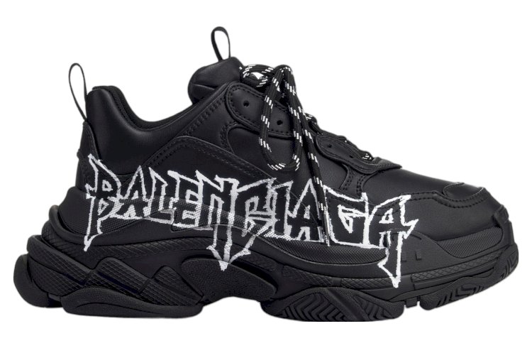 Balenciaga Triple S DIY Metal Black/White: A Bold Fusion of Luxury and Customization